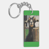 カスタマイズヤギの競争のキーホルダー キーホルダー (正面左)