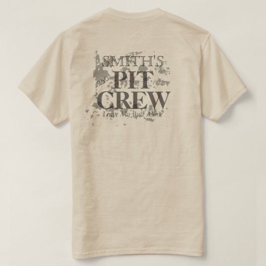 カスタマイズユニセックス可能な250° Pitクルー Tシャツ (デザイン裏面)