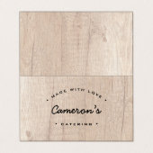 カスタマイズユニーク可能な木目ケータリング 名刺 (外部フラット)
