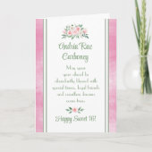 カスタマイズユニークSweet 16 birthday card シーズンカード (正面)