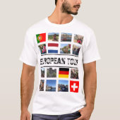 カスタマイズヨーロッパ旅行 Tシャツ (正面)