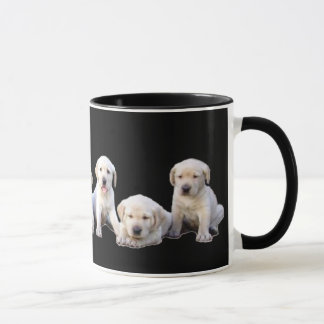 カスタマイズラブラドールの子犬- マグカップ