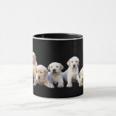 カスタマイズラブラドールの子犬- マグカップ (中央)