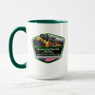 カスタマイズランドクリアリングマルチングサービスロゴ マグカップ