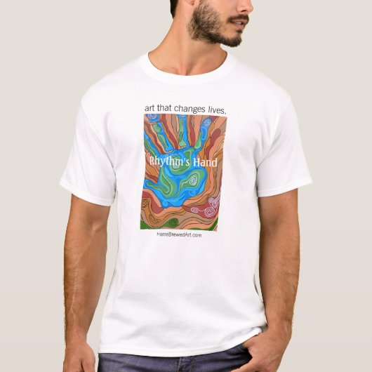 カスタマイズリズムの手-カスタマイズ Tシャツ (正面)