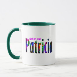 カスタマイズリッチカラフル「Patricia」名 マグカップ