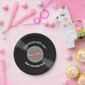 カスタマイズレコード ペーパープレート (パーティー)