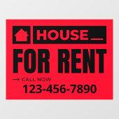 カスタマイズレッドブラックハウスの賃貸エテ実在ート ウィンドウサイン (シート)