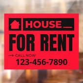 カスタマイズレッドブラックハウスの賃貸エテ実在ート ウィンドウサイン (シート2)