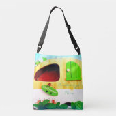 カスタマイズレトロのヴィンテージのキャンピングカー クロスボディバッグ (裏面)