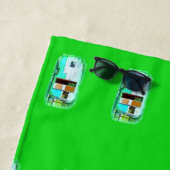 カスタマイズレトロのヴィンテージのキャンピングカー ビーチタオル (インサイチュ)