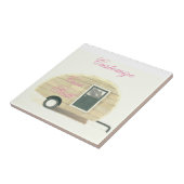 カスタマイズレトロのヴィンテージの涙のキャンピングカー タイル (側面)