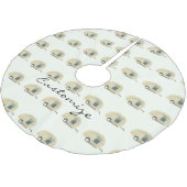 カスタマイズレトロのヴィンテージの涙のキャンピングカー ブラッシュドポリエステルツリースカート (アングル)