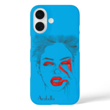 カスタマイズレトロイラストレーション – 青