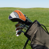 カスタマイズレトロストライプイン青オレンジ ゴルフヘッドカバー (インサイチュ)