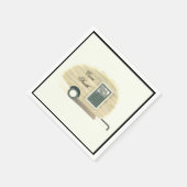 カスタマイズレトロヴィンテージティアドロップキャンパー スタンダードカクテルナプキン (角)