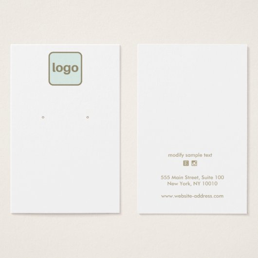 カスタマイズロゴのイヤリング表示の追加 (正面&裏面)