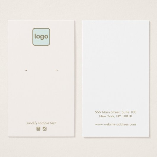 カスタマイズロゴのイヤリング表示を追加 (正面&裏面)