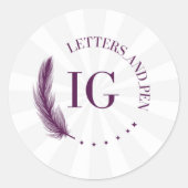 カスタマイズロゴのシール ラウンドシール (正面)