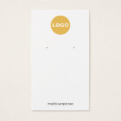 カスタマイズロゴ付きイヤリング (正面)