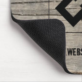 カスタマイズロゴ付き木材テクスチャー事業 マウスパッド (コーナー)