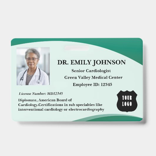 カスタマイズロゴ医 バッジ (Front)