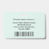 カスタマイズロゴ医 バッジ (Back)