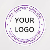 カスタマイズロゴ名ウェブサイトビジネスラベル ラベル (デザイン2)