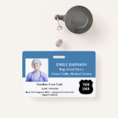 カスタマイズロゴ登録ナース バッジ (正面リトラクタブル付き)