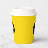 カスタマイズロゴ、ラグジュアリー金ゴールド 紙コップ (左)