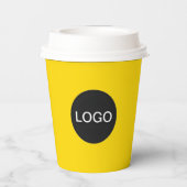 カスタマイズロゴ、ラグジュアリー金ゴールド 紙コップ (裏面)