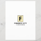 カスタマイズロゴ, 事業・財務 広告 チラシ (裏面)