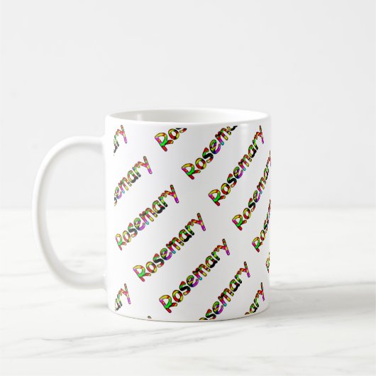 カスタマイズローズマリー茶マグ コーヒーマグカップ (左)