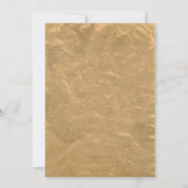 カスタマイズヴィンテージのグランジなPlaybillの披露宴だけ 招待状 (裏面)