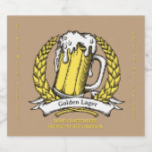 カスタマイズヴィンテージスケッチビールプロフェッショナル ビールラベル (シングルラベル)