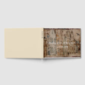 カスタマイズヴィンテージセピアウォーターカラービレッ結婚ジ ゲストブック (全面)