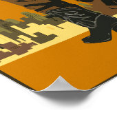 カスタマイズヴィンテージテキサス州ポスター ポスター (角)