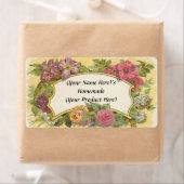 カスタマイズヴィンテージフローラキャニングまたはキャンドルラベル ラベル (インサイチュ)