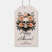 カスタマイズヴィンテージフローラスカル ギフトタグ (正面)