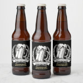 カスタマイズヴィンテージプロフェッショナルブラック ビールラベル (ボトル)