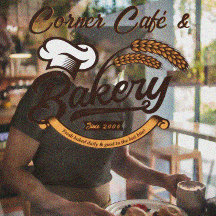 カスタマイズヴィンテージベーカリーグレインバナーアーストーン