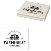 カスタマイズヴィンテージモダンハウスロゴ ラバースタンプ (押印)