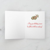 カスタマイズヴィンテージレトログリーティングカード シーズンカード (内部)