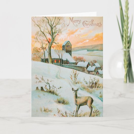 カスタマイズヴィンテージレトログリーティングカード シーズンカード (正面)