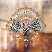 カスタマイズヴィンテージ入れ屋ガンマシン ウィンドウサイン (シート2)