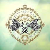 カスタマイズヴィンテージ入れ屋ガンマシン ウィンドウサイン (シート3)