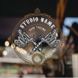 カスタマイズヴィンテージ入れ屋ガンマシン ウィンドウサイン