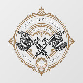 カスタマイズヴィンテージ入れ屋ガンマシン ウィンドウサイン (シート)