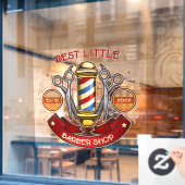 カスタマイズヴィンテージ旧ファッションド理容師ショップポール ウィンドウサイン (カフェ窓)