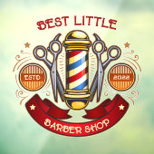 カスタマイズヴィンテージ旧ファッションド理容師ショップポール ウィンドウサイン (シート3)